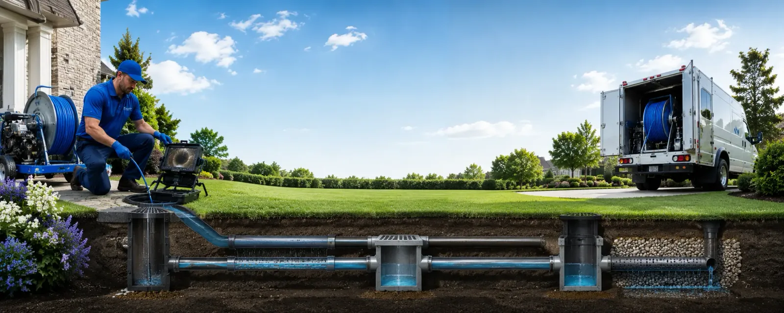 Outdoor drain cleaning information for Hickman, NE